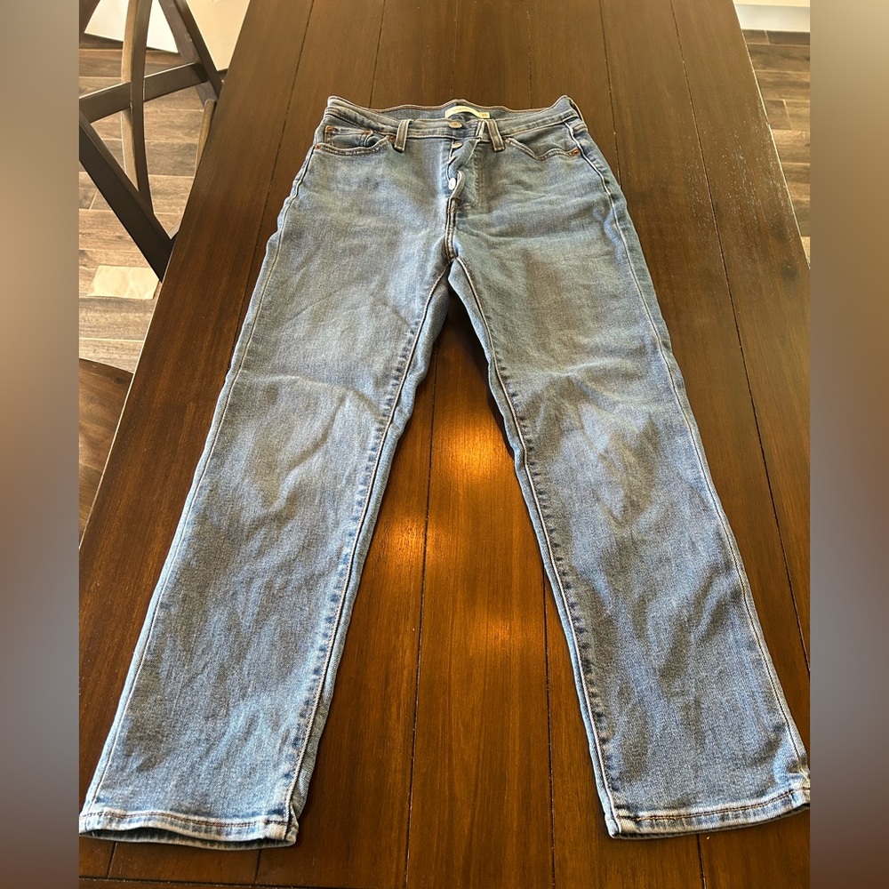 Levi's Blue Straight Leg Jeans Classic Denim